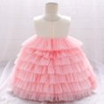 thumbnail image 2 of 6M-5T Toddler Infant Baby Girls Ruffle First Birthday Pageant Wedding Dresses Princess Bouffant Dress, 2 of 7