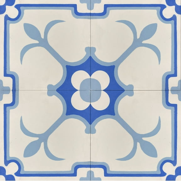 Koni Cement Tile Series KCT 09 Regular 8 in X 8 in Handmade Cement Tile (7.11 sq ft/Box)