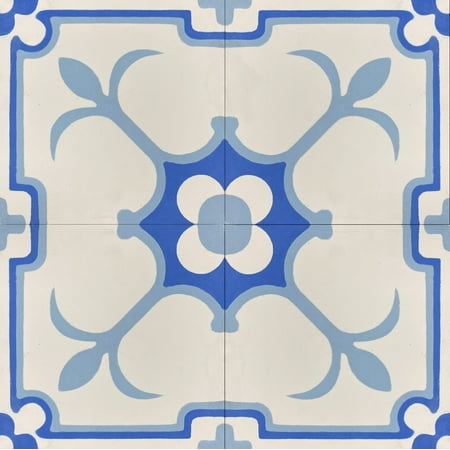 Koni Cement Tile Series KCT 09 Regular 8 in X 8 in Handmade Cement Tile (7.11 sq ft/Box)