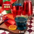SYNCFUN 72 Pcs Disposable Plastic Drinking Cups, 9 OZ Christmas Clear