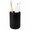 Matte Black - Striped - Skinny, variant on BosilunLife Matte Black Ceramic Toothbrush Holder, Striped Toothbrush  Cup and Toothpaste Holder for Bathroom Countertop, 14 oz