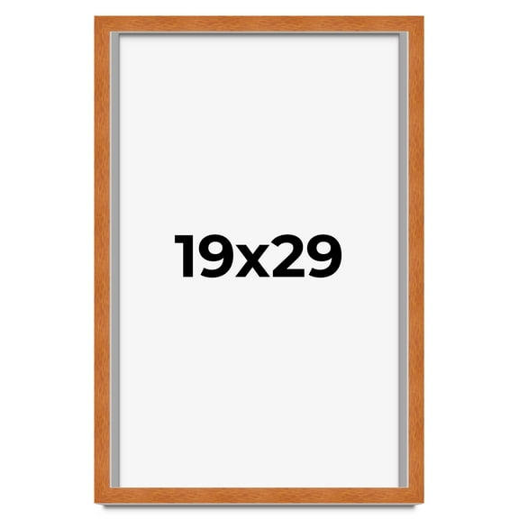 19x29 Shadow Box Frame Brown | 0.875 Inches Deep Real Wood Contemporary Shadowbox Display Frame |