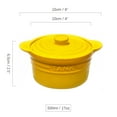 thumbnail image 2 of Bouillon Cups, French Onion Soup Bowls With Lid, Soup Crocks Oven Safe, Microwave Soup Bowl With Lid-yellow-500ml, 2 of 6
