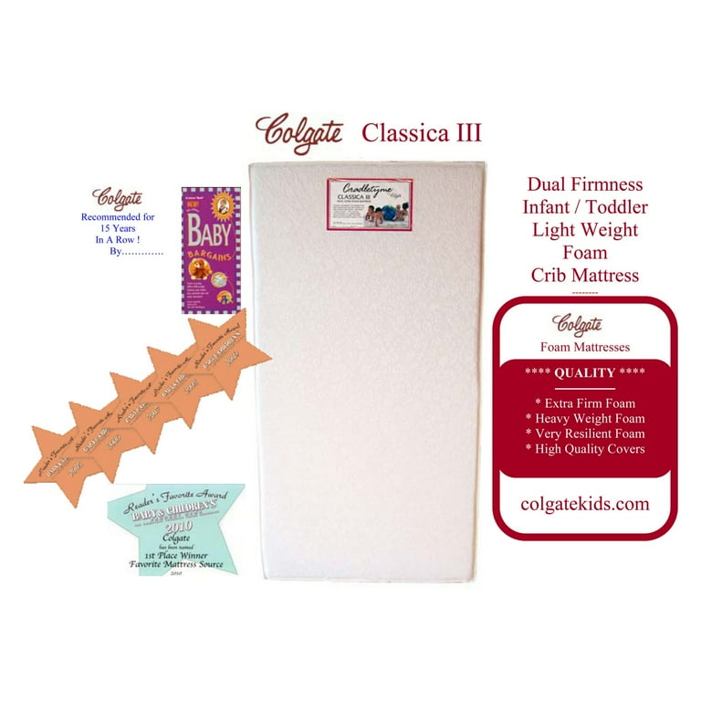 Colgate classica iii top foam crib mattress