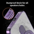 thumbnail image 6 of Magnetic for iPhone 15 Pro Case Magsafe with Invisible Stand Kickstand Plating 10FT Shockproof Soft Rubber Clear Protective Phone Case (Deep Purple), 6 of 12