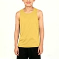 thumbnail image 3 of Kids Basic Tank Tops Boys Girls Sleeveless Cotton Racerback Tanks Undershirts Summer Casual Workout Tshirts 12 Years, Yellow, 3 of 7