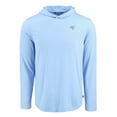 thumbnail image 2 of Men's Cutter & Buck  Powder Blue Tampa Bay Buccaneers Coastline Epic Comfort Eco Recycled Men's Hooded Shirt, 2 of 3