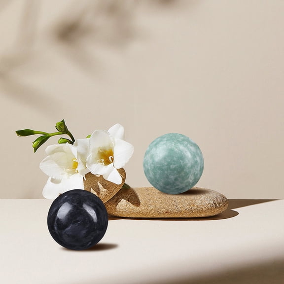 Beaupretty 2Sets Fitness Massaging Balls Marble Hand Exercise Tool for Yoga Stress Relief and Muscle Relaxation