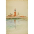 thumbnail image 3 of Cass Gilbert 13x18 Black Modern Framed Museum Art Print Titled - San Giorgio Maggiore, Venice (1898), 3 of 5