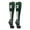 #03, variant on Player Id Number Socks Over the Calf Dark Green White (#66, Large)