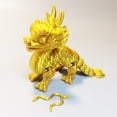 thumbnail image 3 of Articulated Kirin Golden Legend Figurine 3D Printed Mythical Creature Sculpture, 3 of 7
