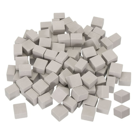 Unique Bargains Miniature Bricks Clay Mini Wall Brick for Model Building Grey Pack of 100 Scale 1/12 14x14x10mm/0.55x0.55x0.39'