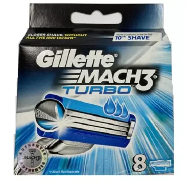 Mach3 Turbo Men's Razor Blade Refills - (8 Cartridges)