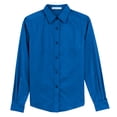 thumbnail image 5 of Womens Long Sleeve Easy Care Cotton/Polyester Shirt Strong Blue 5XL, 5 of 6