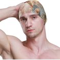 thumbnail image 3 of Wekity Swimming Cap Eiffel Tower Paris Retro Colors Adult Wekity Polyester, 3 of 4