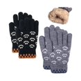 thumbnail image 1 of wonima44 Kids Winter Warm Gloves Knit Thermal Cold Weather Fleece Lined Gloves for 8 9 10 11 12 13 Yers Girls Boys, 1 of 1