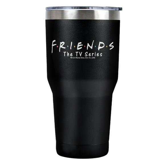 Friends Logo Stainless Steel Tumbler 30 oz Coffee Travel Cup, Vacuum Insulated & Double Wall with Leakproof Sliding Lid