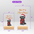 thumbnail image 5 of Merry Christmas Havanese Enjoys Woofmas Winter Xmas Holiday Acrylic Plaque Sign Ashwood Base Havanese Dog Lover Gifts Idea Home Desk Decor - 02022, 5 of 5