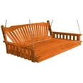 thumbnail image 4 of Kunkle Holdings, LLC Pine 6' Fanback Swingbed Cedar Stain, 4 of 5
