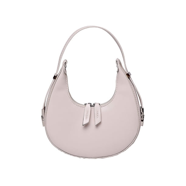 Bolso de mano de cuero de moda para mujer, estilo hobo, con forma de media luna, para hombro y debajo del brazo