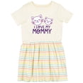thumbnail image 3 of Inktastic I Love My Mommy Girls Toddler Dress, 3 of 5