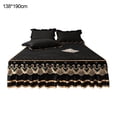 thumbnail image 1 of Elegant Ruffled Bed Skirt, Cotton Blend Fabric with Quilted Mattress Protection, Plush Comfort Dust Ruffle, Queen/King Size, White, 14-Inch Drop, 1 of 8