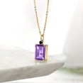 thumbnail image 4 of Gem Stone King 6.35 Ct Purple Amethyst Black Onyx 18K Yellow Gold Plated Silver Pendant, 4 of 4
