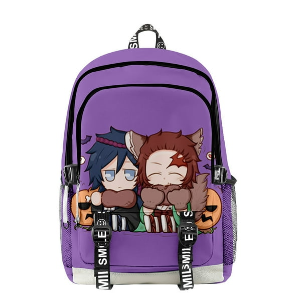 BINGTIESHA Anime Backpack Demon Slayer Nezuko Kawaii Cartoon School bag