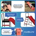 thumbnail image 3 of Plexalife Trampoline Step N Slide | Fun Indoor & Outdoor Ladder and Wave Slide Set, 3 of 7