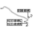 thumbnail image 2 of Febest REAR LEFT STABILIZER LINK # 0823-B9RL OEM 20470-XA010, 2 of 2