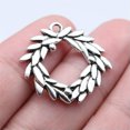 thumbnail image 3 of K-KED 54 Pcs Tibetan Silver Olive Branch Charms Pendant 27X25MM DIY Making C16055, 3 of 3