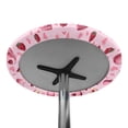 thumbnail image 7 of SEANATIVE 24'' Diameter Round Cocktail Table Covers Spandex Stretch High Top Table Cloth with Elastic Fit Round Tablecloth for 24 Inch Tables, Love Heart Shaped Cake Raspberry Valentine Pink, 7 of 7