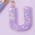 thumbnail image 7 of Tnobhg A-Z Letter Keychain Pendant Star Sequin Clear Initial Shape Pendant with Purple Tassel Tumbler Charm Cup Bag Accessories, 7 of 7
