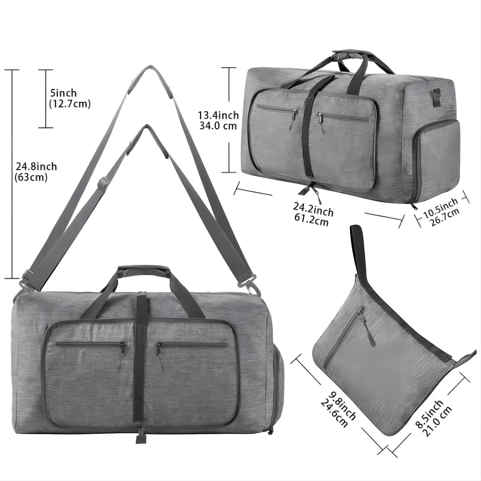 Yaoyar Travel Luggage Bag For Men Foldable Travel Luggage Bag With Shoe Compartment Travel Bag For Men And Women Home Storage and Organization On clearance