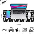 thumbnail image 5 of Long Mouse Pads for Desk,Halloween Ghost Boo Pattern Desk Mats on Top Of Desks, Desk Mouse Pad Extra Large with 3mm Non-Slip Base and Stitched Edge for Gaming,Office,Work,Home 31.5x11.8in, 5 of 5