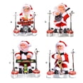 thumbnail image 4 of Bewildely Muñeco de Papá Noel para Navidad/Navidad, instrumento para jugar, regalo, decoración, Año Nuevo, sacudir la cabeza, cantar, adorno que Kits de decoración para fiestas No.01 Bewildely HA008653-01B, 4 of 6