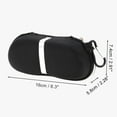 thumbnail image 4 of Unique Bargains Zipper Hook Yype Eyeglasses Case Eyeglasses Storage 6.3"x2.28"x2.91" Black, 4 of 5