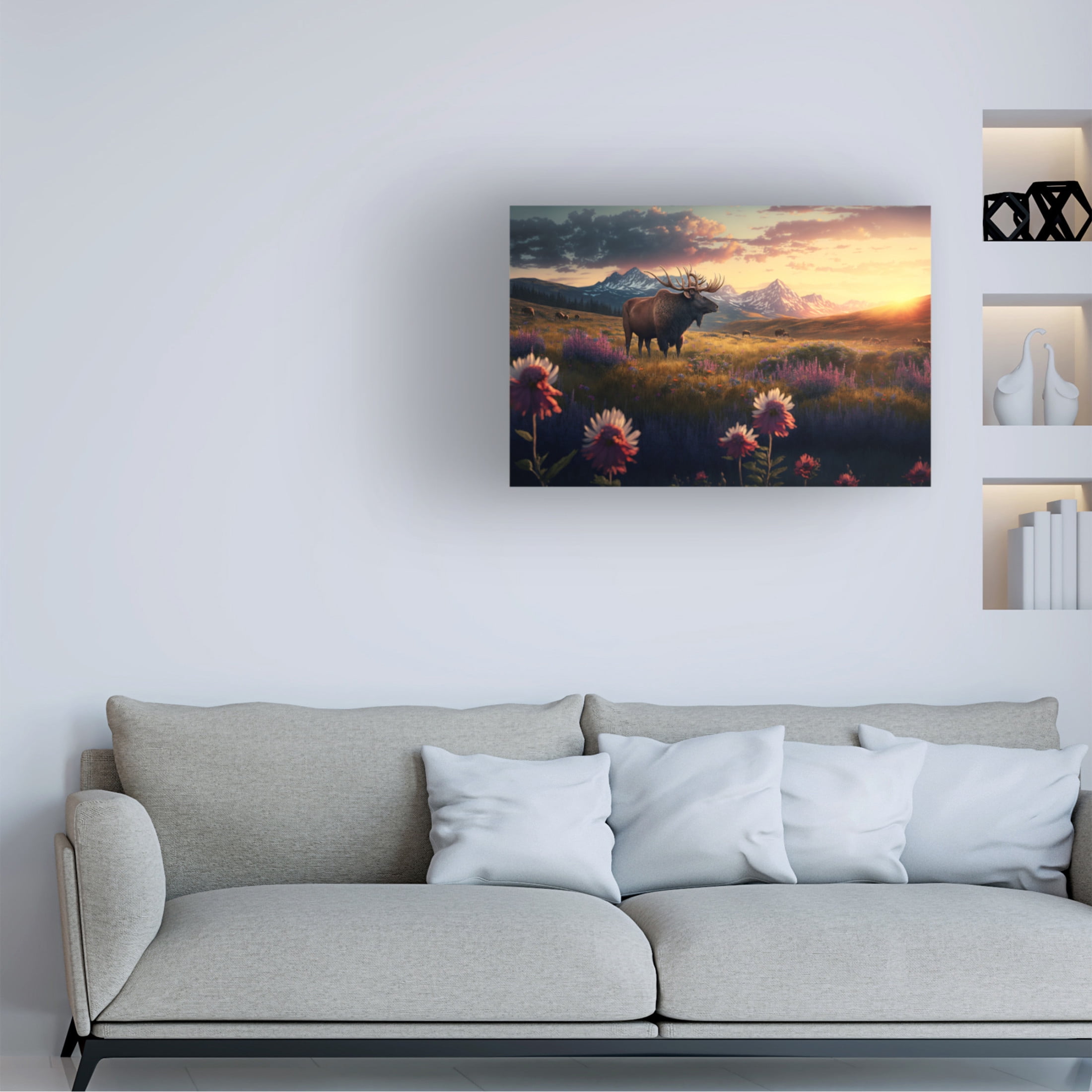 Canvas Wall Art - Ray Heere 'North American Wildlife 9' Wall Art for Living Room, Bedroom, or Office Décor by Trademark Fine Art - 47 x 30 Inches