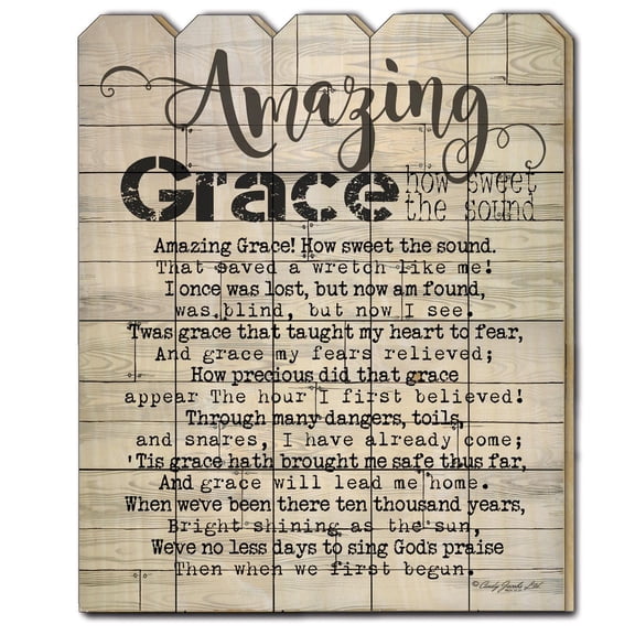 TrendyDecor4U Amazing Grace By Cindy Jacobs Wall Art CIN217P