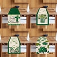 thumbnail image 4 of St Patricks Day Table Runner，St. Day Table Decor Linen Jute Fabric For Spring Festival Home Kitchen Dining Party Decoration，1X Table Runner Clearance, 4 of 8