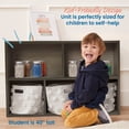 thumbnail image 4 of ECR4Kids Streamline 5-Compartment Single-Sided Storage Cabinet, 24in, Kids Furniture, Grey Wash, 4 of 9