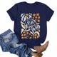 thumbnail image 2 of Camiseta de Manga Corta de Cuello Redondo Impresa para Mujeres, Primavera Y Verano Casual, 2 of 3
