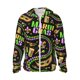 thumbnail image 1 of Balery Mardi Gras3 Sudadera ligera de manga larga con capucha y protección solar UPF 50+ para hombre y mujer, ideal para pesca y running-X-Large, 1 of 7