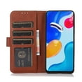 thumbnail image 2 of Nalacover for iPhone 14 6.1 inch Flip Wallet Case,Stylish 360 Protection Anti-Scratch Magnetic Clasp Business PU Leather with Cart Slots Kickstand Shockproof for Women Men Cover,Brown, 2 of 9