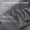 thumbnail image 4 of Manta impermeable para mascotas Luciphia reversible gris oscuro King, 4 of 6
