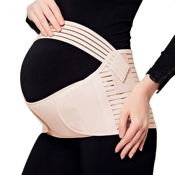 Faja de Embarazo Bluelander, Faja de Soporte Transpirable para Cintura y Abdomen, Cinturón Maternidad, Talla L