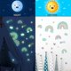 thumbnail image 3 of Rainbow Cloud Luminous Wall Stickers For Kids Rooms Bedroom, Wall Decals Glow In The Dark Stars Stickers, 3 of 5