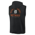 thumbnail image 3 of Men's Fanatics Black Detroit Tigers Fire Speed Sleeveless Pullover Hoodie, 3 of 3