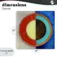 thumbnail image 4 of Stupell Industries Modern Round Structured Color Block Canvas Art, 17 x 17, by Matthew Finger, 4 of 8