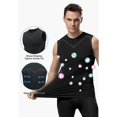thumbnail image 5 of Migroa Mens Running Sport Tank Tops Gym Wicking Athletic Mesh Breathable Workout Sleeveless Shirts Base Layer Sports Workout Shirts for Basketball Black L, 5 of 5